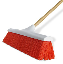 large shop broom that quickly cleans flloors