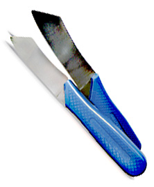 small precision knives to meticulously preen, cut and maintain small mushrooms