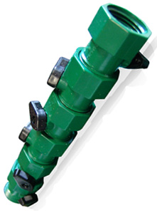 multiple link hose head has connector valves that allows them to fit between a hose and a spigot or between two hoses